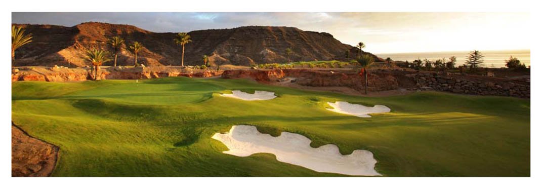 A golf course fairway