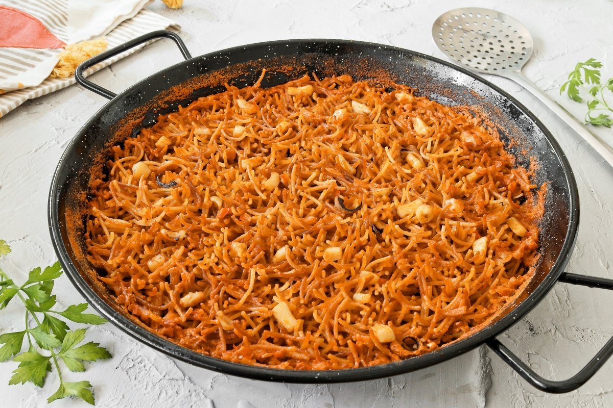 Fideuà, a Catalan noodle dish
