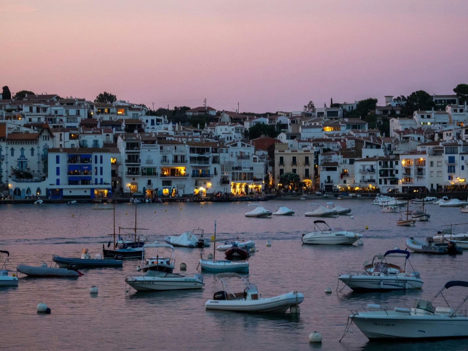 The port of Cadaqués, Costa Brava