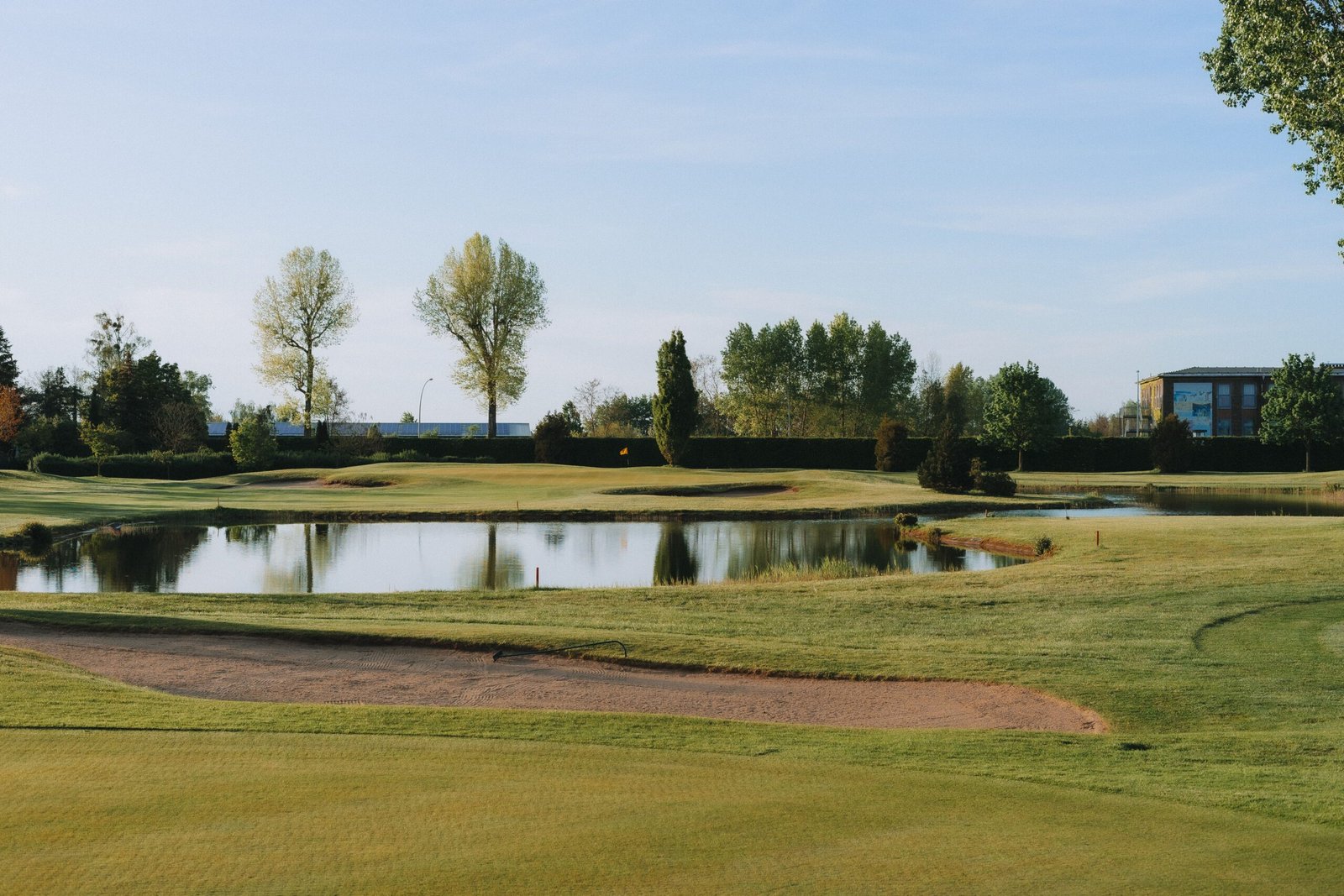 A golf course fairway
